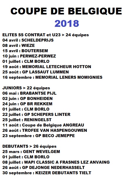 coupe belg 2018