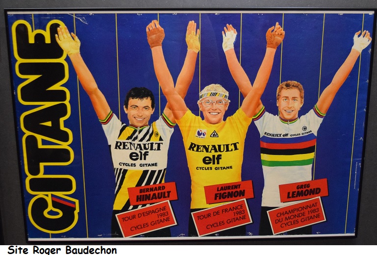 Lot 4 Cartes Postales CYCLES GITANE - Équipe Renault Elf - Vintage Cycling - Collection