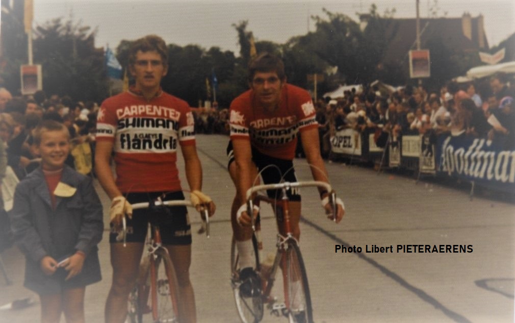 Critérium des As Fredy Maertens ,Marc Demeyer et Pascal Pieterarens..